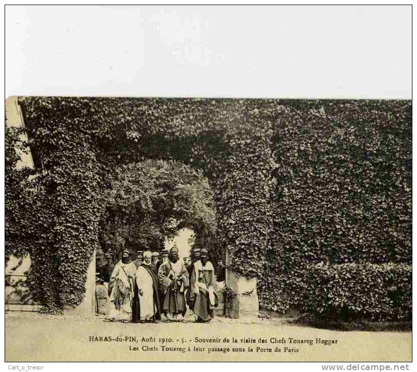 CPA 61 HARAS DU PIN SOUVENIR  DE LA VISITE DES CHEFS TOUAREG HOGGAR