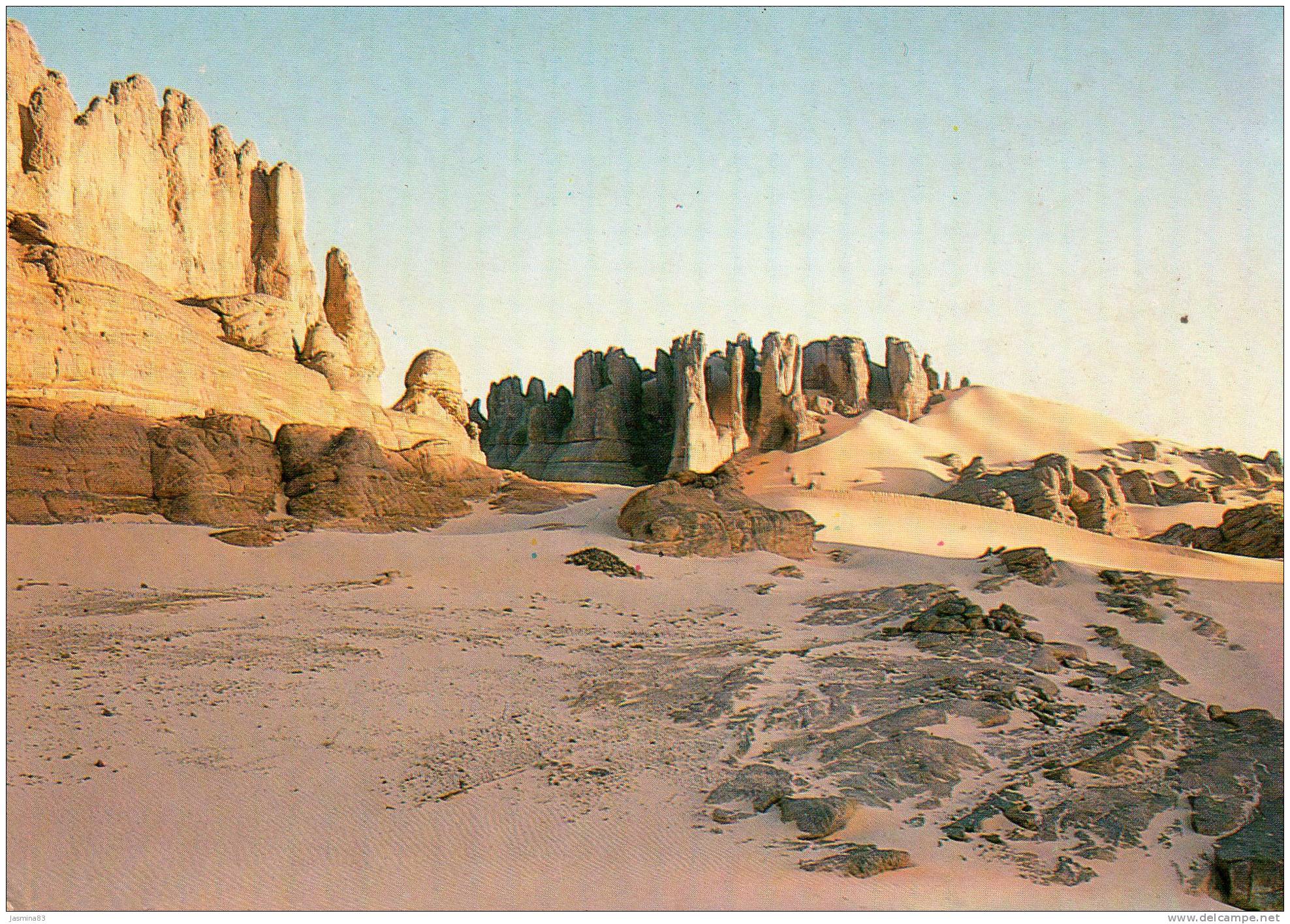 Algérie Les couleurs du HOGGAR parc national de l´ahaggar (carte de 17 cm sur 12 cm)