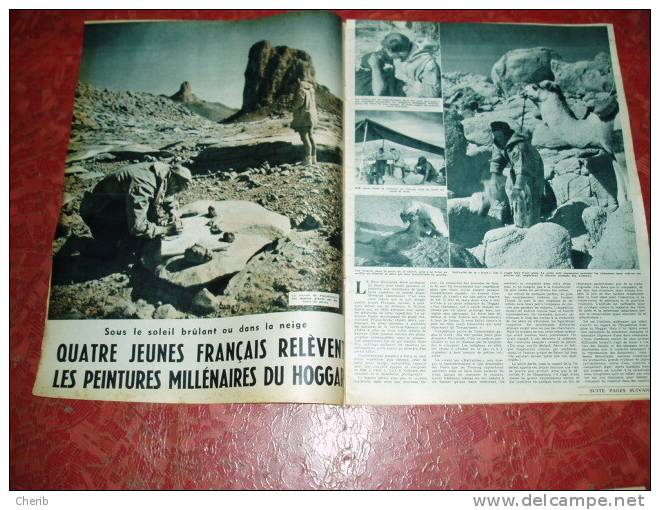 Peintures Hoggar, Marina Vlady, Elisabeth d´Angleterre, Hallstrom   Soir Illustré 19/3/1953