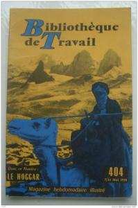 Bt Bibliothèque De Travail N° 404  Le Hoggar  - mai 1958