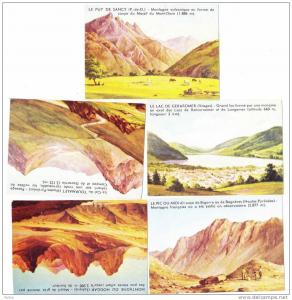 5 images paysages / Landscapes   / Aussichten / FRANCE puy de Sancy,  Hoggar,  Gérardmer, Tourmalet, pic du Midi