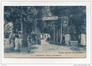 CPA Algérie   GERYVILLE  réunion des officiers   animée    A  VOIR  !!!!!!!