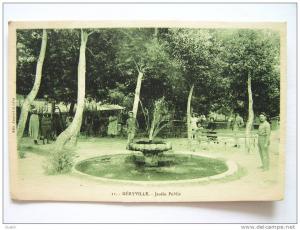 cpa, très belle vue animée, Géryville, jardin public