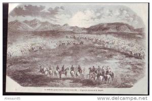 T.945  /  ANNEE 1850-1860  --  ALGERIE  --  DEFILE DES GOUMS A LA FETE DONNEE A GERYVILLE