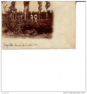 Très rare carte photo Géryville Algérie Coin de la Pépinière légion étrangère légionnaire