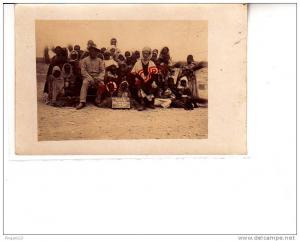 Très rare carte photo Géryville ? Algérie L´Alfa pour les victimes serbes Serbie plante Fabrication papier