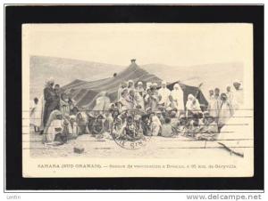 algerie - sahare sud oranais - santé - séance de vaccination a Bresina a 95 km de géryville