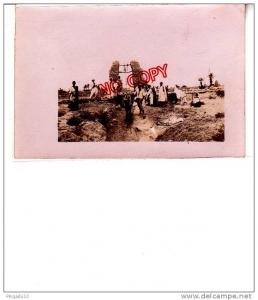 Carte photo environs Géryville Un puits animation Ane âne Excellent état