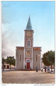 CPSM  GERYVILLE (Oran - Algérie)   L'église Catholique (N°156) vers 1960.      (7461)