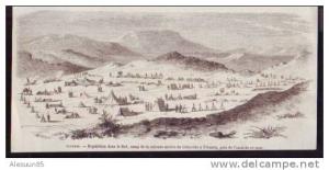 H.585  /   1858   --  ALGERIE   --  CAMP DE LA COLONNE MOBILE DE GERYVILLE A N KARAILA