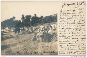 ALGÉRIE - Carte photo prise à MAZZER et postée à GERYVILLE en 1903