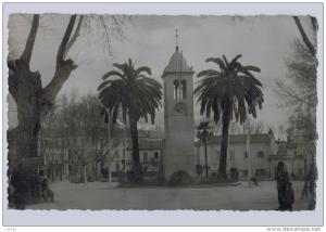 cpsm MILIANA  place Carnot et Horloge