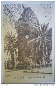 C. Postale  ALGERIE - MILIANA - La Tour de l'Horloge (1926)