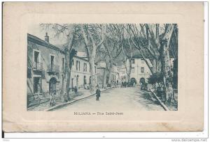 ALGERIE - MILIANA - Rue Saint-Jean