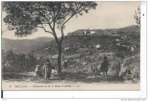 ALGERIE - MILIANA - Panorama vu de la rotue d'Adélia