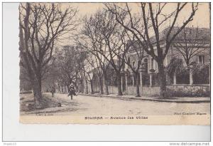 Miliana avenue des Villas Affranchissement semeuse surchargée Algérie