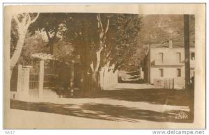 ALGERIE MILIANA CARTE PHOTO ENTREE DU JARDIN PUBLIC