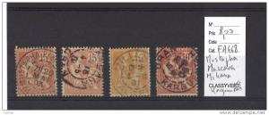 France Type Mouchon   oblitérés  Mascara,Miliana  Mustapha,Kerguentah; Algérie ;