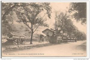 Miliana - 45 - Les Ateliers du Chemin de Fer du Zaccar  -  Train - Beau Plan -  CPA°