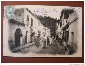 CPA - Algérie - Miliana - Le quartier Arabe - Rue Fleurus