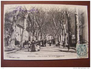 CPA - Algérie - Miliana - Rue St Jean - La sortie de la messe