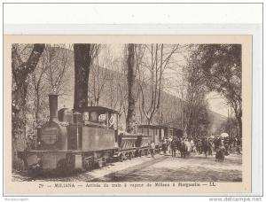 ALGERIE )) MILIANA   Arrivée du train à Vapeur de Miliana à Marguerite   LL 29   ANIMEE