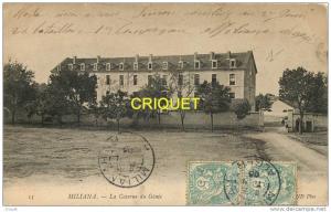 Algérie, cpa Miliana, Caserne du Génie, affranchie 1905, pas courante