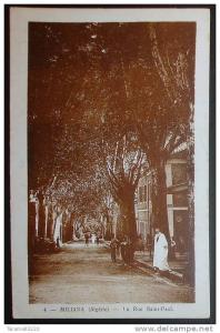 CPA MILIANA (ALGERIE) LA RUE SAINT PAUL ANIMEE