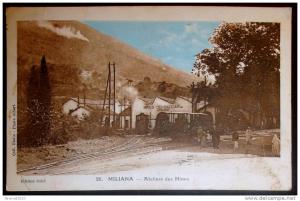 CPA MILIANA - ATELIER DES MINES - MINES DU ZACCAR USINE ANIMEE