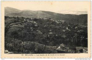 ALGERIE - MILIANA - LES LACETS DE LA ROUTE ET LE ZACCAR