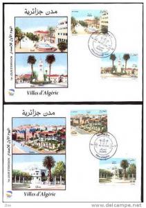 Algeria n° 1512/5 FDC Architecture de maisons (saida, tebessa, miliana, biskra)