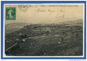 45  23 miliana  panorama de la ville et de la plaine de chélif