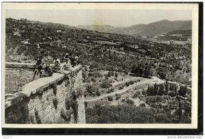 cpsm  38  MILIANA.   Les Remparts.  Vue vers Anasseur