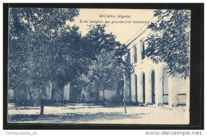 CPA Miliana, Ecole indigene des garcons, Vue Interieure