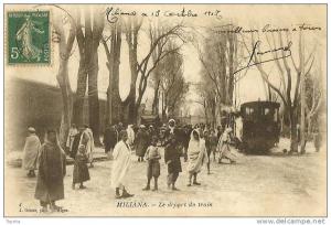 MILIANA - LE DEPART DU TRAIN