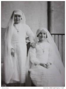 Photographie originale ancienne infirmiere à l'hôpital de Miliana Algérie ex colonie française format photo8.5 à—