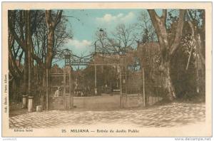 CPA Miliana-Entrée du jardin public   AM2