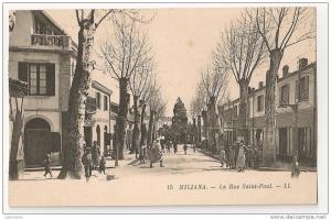 ALGERIE.MILIANA.LA RUE SAINT PAUL.