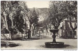 ALGERIE  -  Miliana  Fontaine de l'Esplanade et Rue Saint Jean