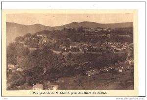 Vue générale de MILIANA  prise des mines du Zaccar.