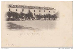 CPA ALGERIE MILIANA Caserne des Tirailleurs Geiser N° 15 1904