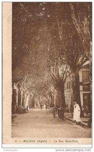 MILIANA  ( Algérie )  - La rue Saint - Paul