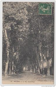 cpa Algerie Miliana La Rue Saint Paul