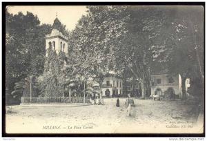 1905 MILIANA - LA PLACE CARNOT ( CAFE LYONNAIS )