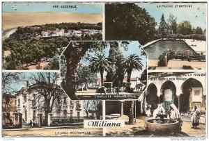 algérie - MILIANA - 5 vues  ( trous punaises )