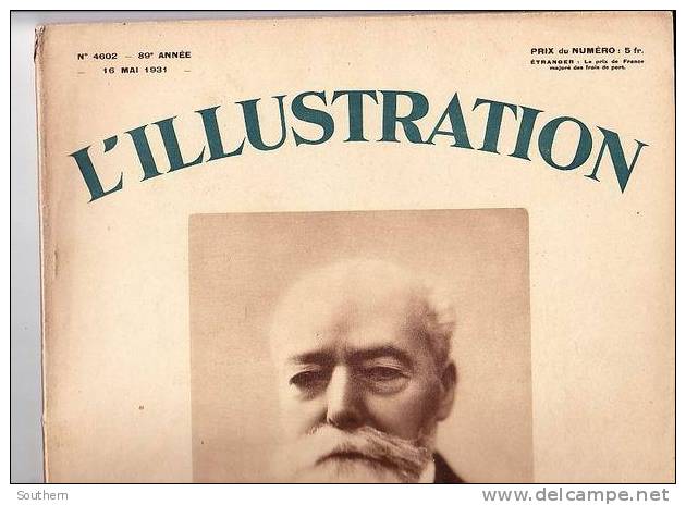 Illustration 16/5/1931 Aurillac Briand Cocherel Tournefeuille Salon Fragonard Espagne Lisieux Cauchon Hoggar Madère