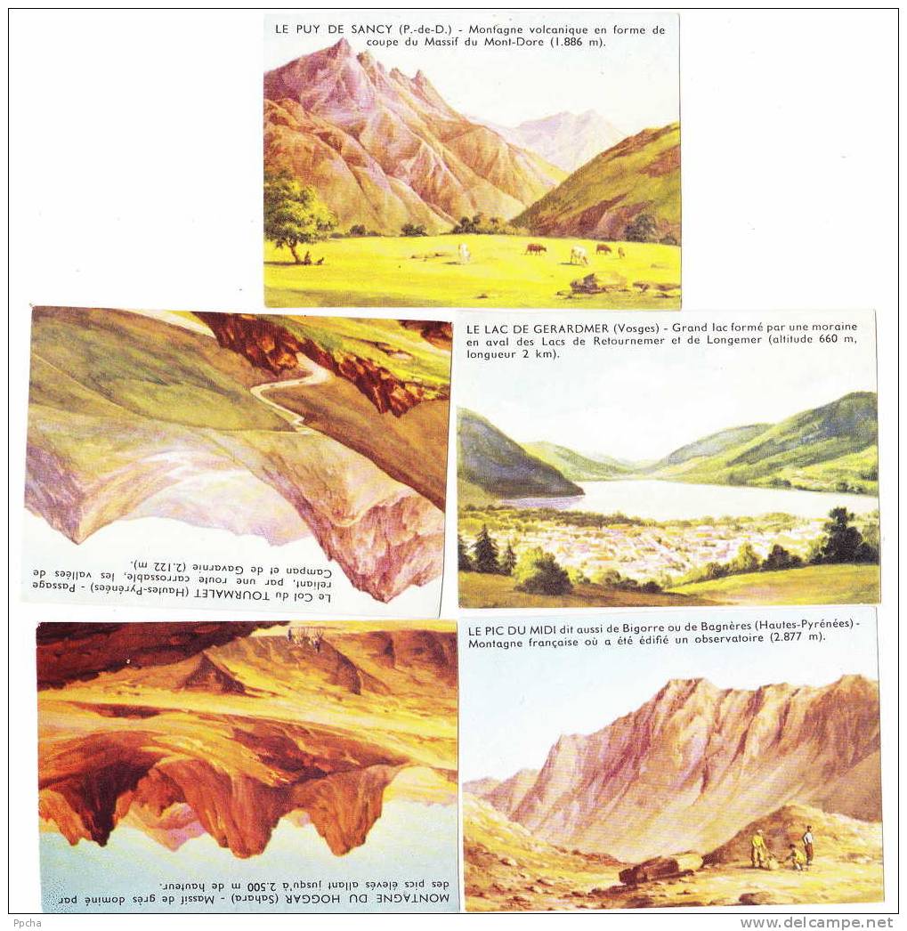 5 images paysages / Landscapes   / Aussichten / FRANCE puy de Sancy,  Hoggar,  Gérardmer, Tourmalet, pic du Midi