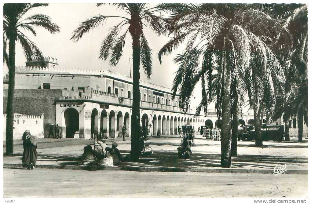 CPSM (format cpa)  Touggourt Hôtel Le Hoggar  (animée)   B458