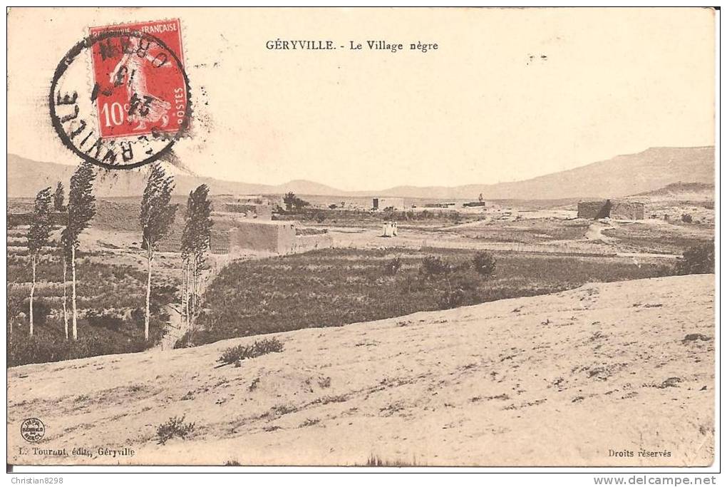 GERYVILLE (ALGERIE) Le Village Nègre en 1913