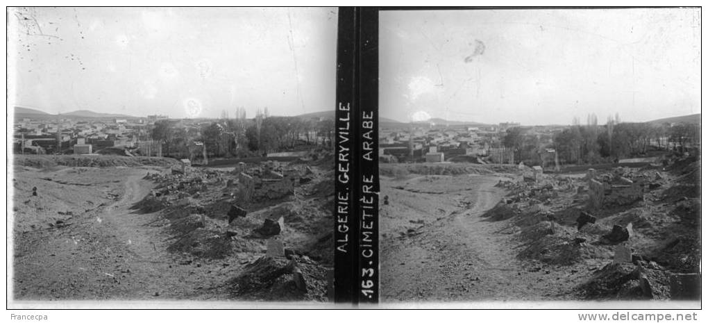 Plaque Photo - PP - 0006 - ALGERIE - GERYVILLE - Cimetière Arabe